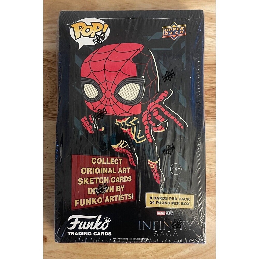 SEALED BOX Funko Pop! Upper Deck Marvel The Infinity Saga Trading Card Box